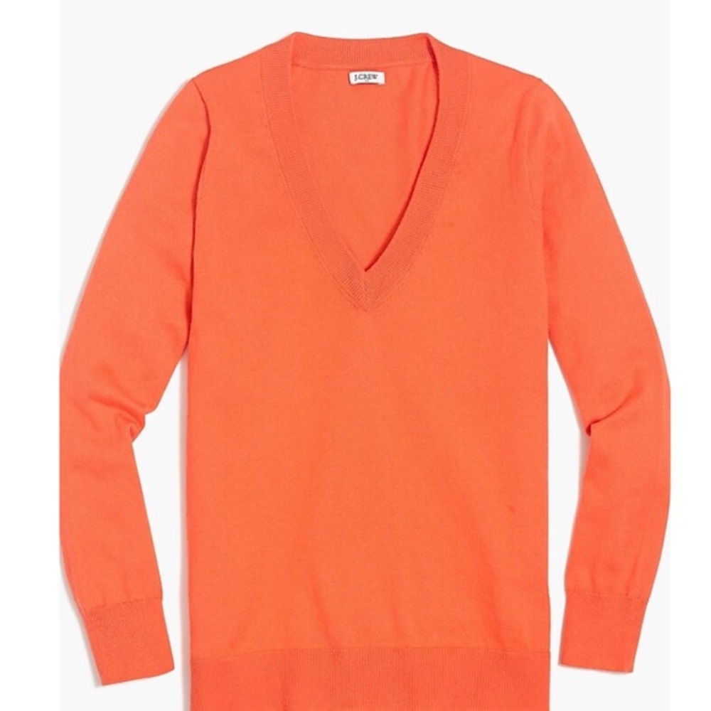 J. Crew Factory Cotton V-Neck Sweater NWOT - Picture 2 of 7